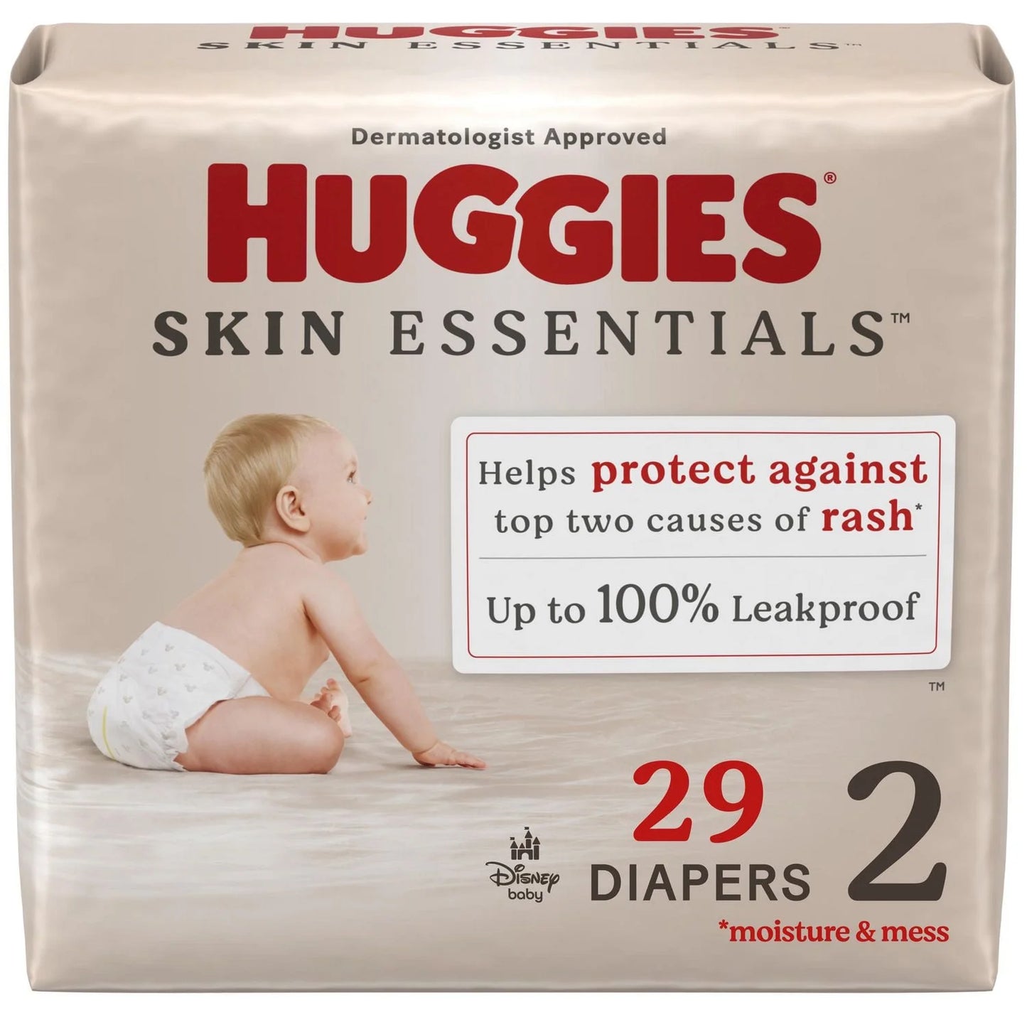 Huggies Skin Essentials Baby Diapers, Sizes: N-6, 31-15 Count