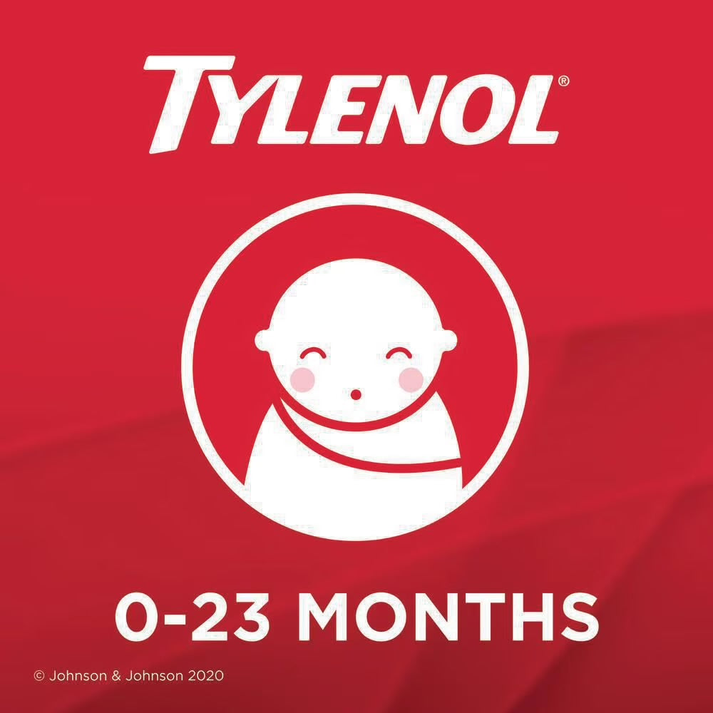 Tylenol Infants' Medicine, Fever & Pain Drops, Dye Free Grape, 24 mL