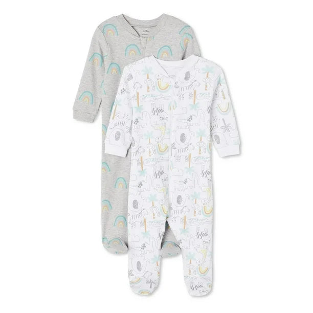 George Infants' Gender Inclusive Sleeper 2-Pack, Sizes 0-12 months