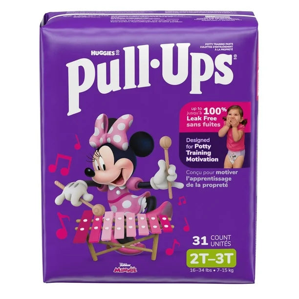 Pull-Ups Girls' Potty Training Pants, 2T-6T (38-50 lbs), 80-124 Count (Select for More)