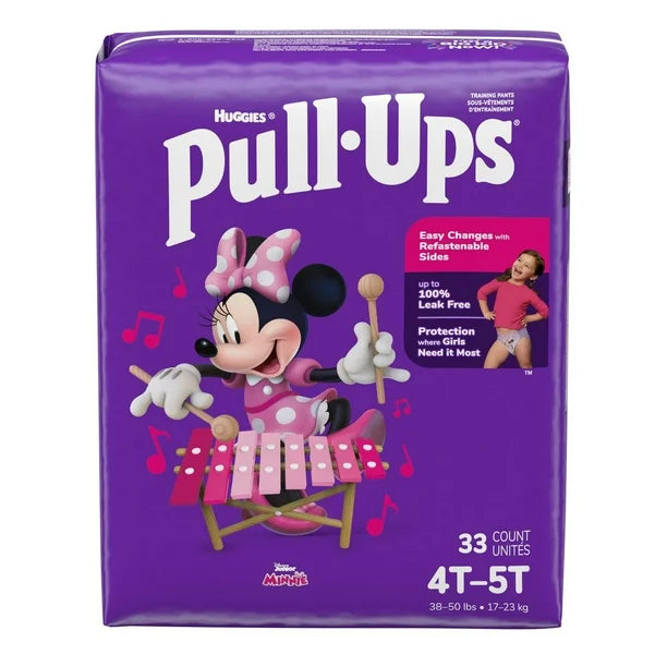Pull-Ups Girls' Potty Training Pants, 2T-6T (38-50 lbs), 80-124 Count (Select for More)