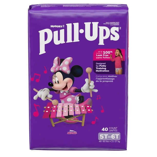 Pull-Ups Girls' Potty Training Pants, 2T-6T (38-50 lbs), 80-124 Count (Select for More)