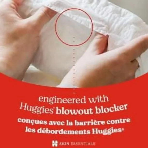 Huggies Skin Essentials Baby Diapers, Size NB-6, 84-42 Count, Size NB-6 | 84-42 Count