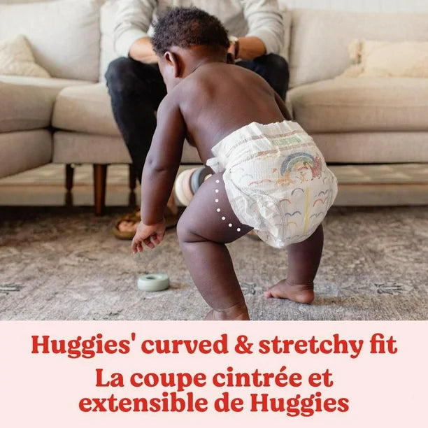 Huggies Little Movers Baby Diapers, Giga pack, Sizes 3, 76 Count, Sizes 3-8 | 76-38 Count