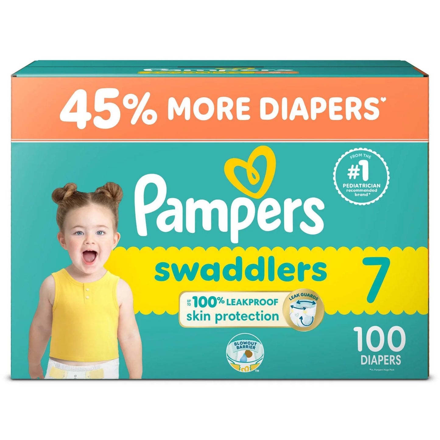 Pampers Swaddlers Diapers, Super Econo Pack, Size 1-8, 58-160CT