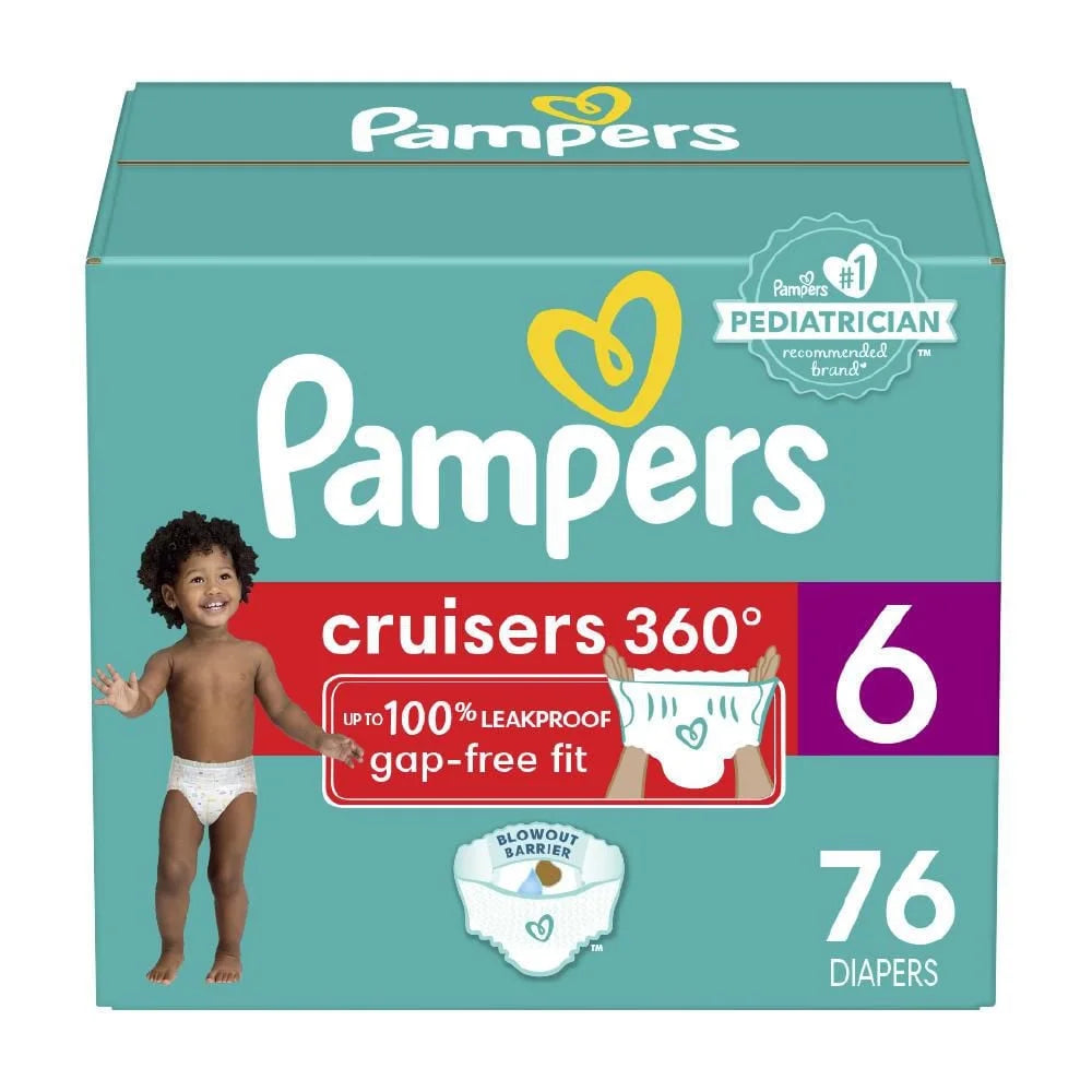 Pampers Cruisers 360 pull-on baby diapers size (3- 7)