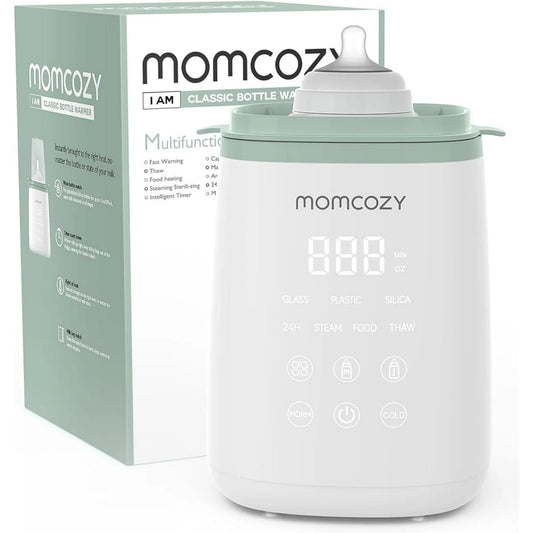 Momcozy Baby Bottle Warmer, 6-in-1 Baby Warmer for Breastmilk, Steam Bottle Sterilizer, Baby Bottle Like Dr. Brown's, Philips AVENT, Comotomo