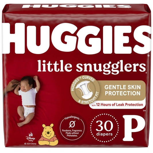 Huggies Little Snugglers Diapers, Jumbo Pack, Size Preemie - 2, Size Preemie - 2 | 32-29 Count