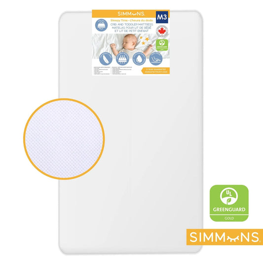 Simmons Sleepytime Crib Mattress, Breathable Waterproof