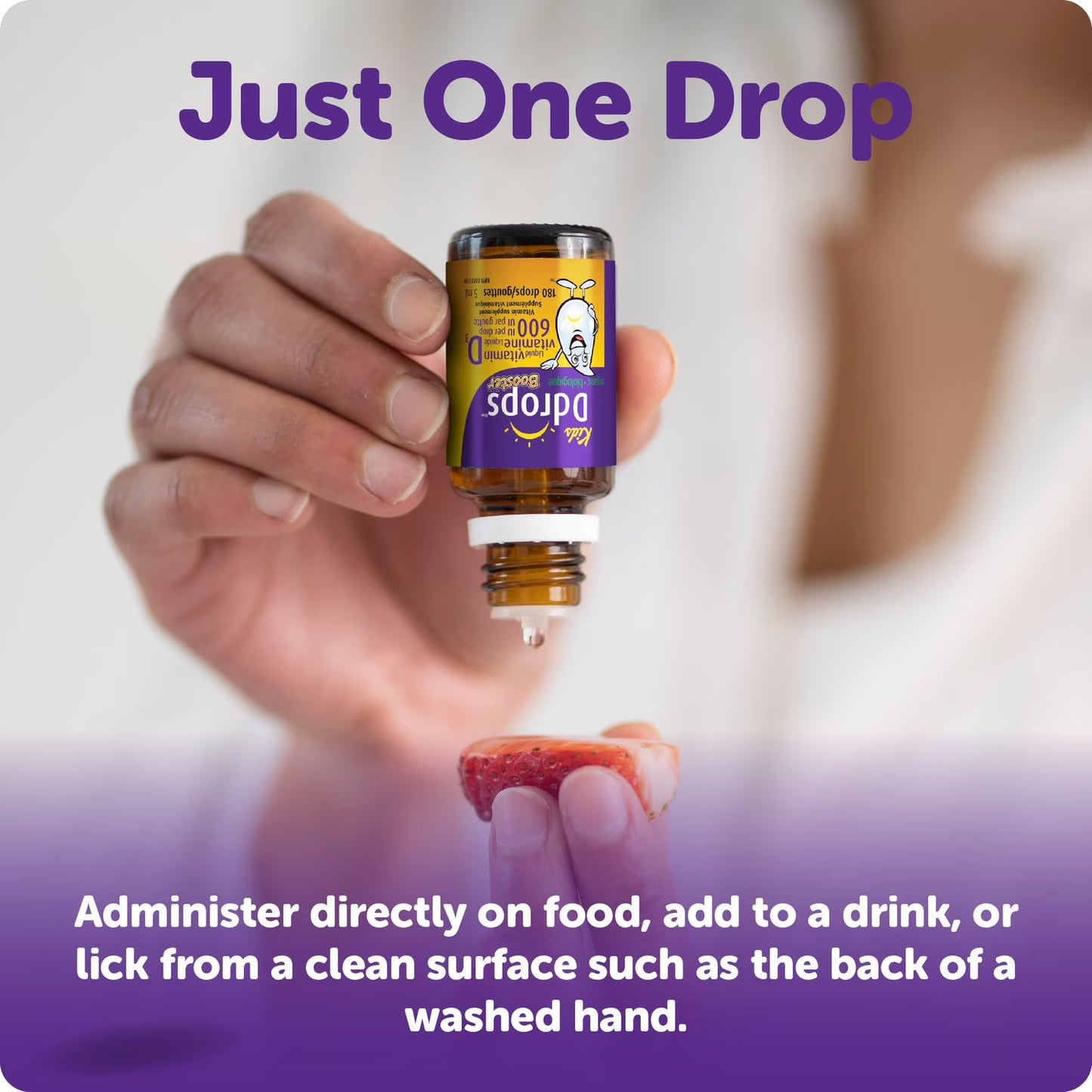 Ddrops® Booster Liquid Vitamin D3 Vitamin Supplement, 600 IU, 5 ml, 180 drops
$
