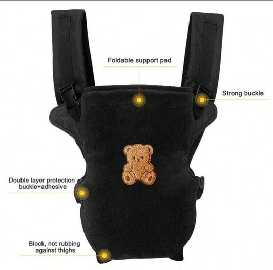 Multifunctional Breathable Baby Carrier, All-Season Use, Detachable Design, Ergonomic, Convenient For Outdoor, Perfect Baby Shower Gift