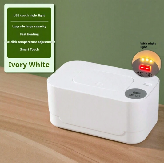 1pc Wet Wipe Warmer, Baby Constant Temperature Wireless Car Charger Portable Heated Wet Tissue Box, USB Power Supply Required. Note: Remove Original Wet Wipe Package Cover Before Placing Wipes Inside Device For Better Heating Effect.