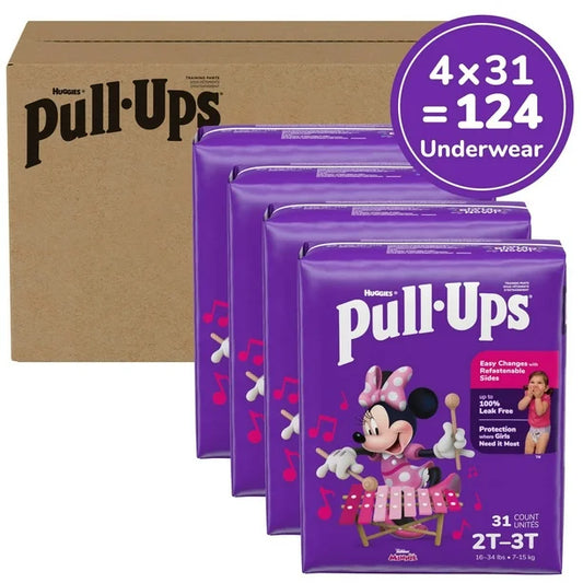Pull-Ups Girls' Potty Training Pants, 2T-6T (38-50 lbs), 80-124 Count (Select for More)