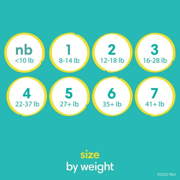 Pampers Swaddlers Diapers, Jumbo Pack, Sizes P-S, N, 1,