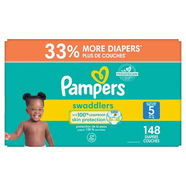 Pampers Swaddlers Active Baby Diaper, Ultra Value Pack, 192CT